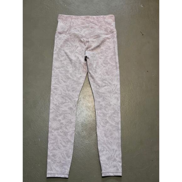 Athleta High Rise Elation Textured Tight in Frosted Floral Pink Size Medium - Picture 4 of 6